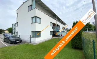 Verkauft! Moderne 3-Zimmer-Erdgeschoss-Wohnung ca. 91m², Loggia und Terrasse mit direktem Gartenzugang