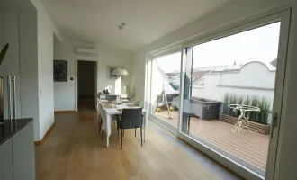 1040 Gußhausviertel: Exklusive Dachgeschoß Wohnung 157m² mit Terrasse und Kamin zu vermieten