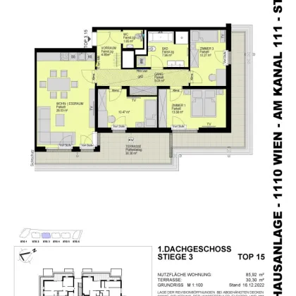 BEZUGSFERTIG - Attraktive 4-Zimmer-Wohnung mit Klimaanlage und großer Terrasse - Top 3.15 - Bild 2