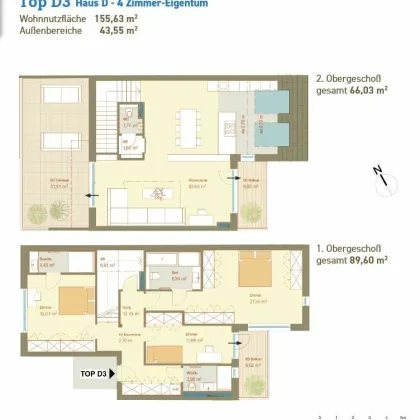 RESERVIERT !! PROVISIONSFREI !! Leistbarer Luxus - Dachterrassentraum auf zwei Ebenen - Bild 2