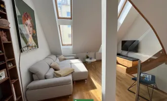 Seltene Gelegenheit - Barock trifft auf Moderne - Charmante Altbau-Wohnung in Barockhäuschen im Zentrum neben der U2! Wohngenuss auf 3 Ebenen mit Terrasse!