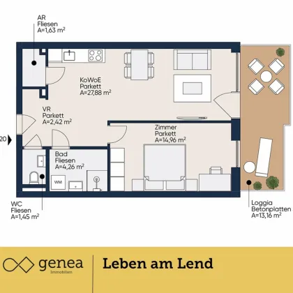 Gesucht & Gefunden | Charmante 2-Zimmer- Wohnung | Provisionsfrei | Erstbezug - Bild 2