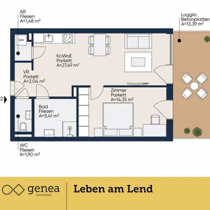 Pärchentraum mitten im Lend | Erstbezug | Home-Lend | Provisionsfrei - Bild 2