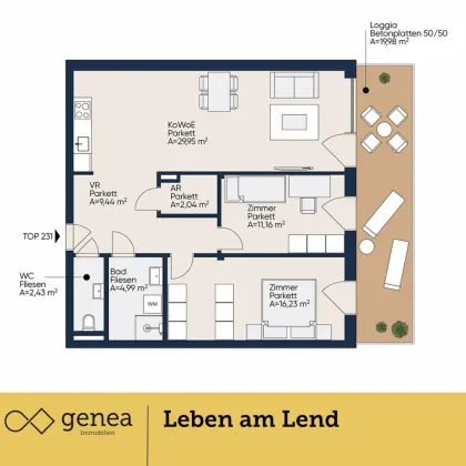 Charmante 3-Zimmer-Wohnung inmitten des Trendbezirks Lend | Provisionsfrei | Home-Lend - Bild 2