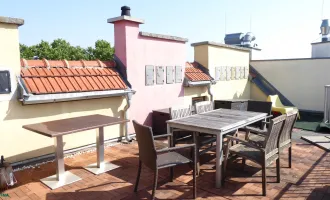 Mortarapark/Pasettistraße: Maisonette-Wohnung mit große Dachterrasse und guter Raumaufteilung