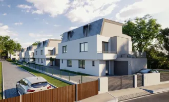 Familiengerechte Einfamilienhäuser komplett in ZIEGEL-Massivbauweise - mit Doppelgarage und schöner Dachterrasse mit Aussicht!