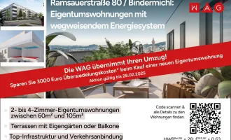 Bindermichl: Eigentumswohnungen mit nachhaltigem Energiekonzept inkl. komfortabler Raumkühlung - sofort beziehbar