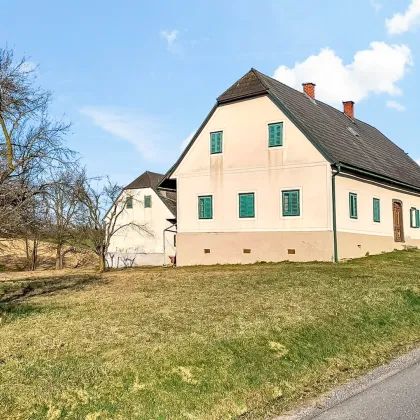 Wohnhaus & Nebengebäude auf rund 6.000 m² Bauland. - Wald und Freiland inkl. - Großes Potential. - Bild 2