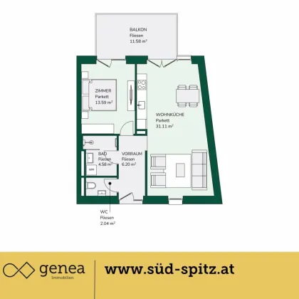 SÜD-SPITZ | Pärchentraum | Provisionsfrei - Bild 2