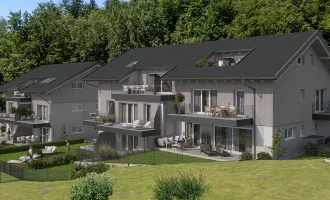 Terrassenwohnung mit 3 Zimmern und Blick auf den Attersee