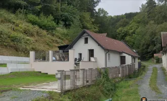 Nähe Kirchschlag: 2 Häuser (Haus 1 zum Fertigstellen, Haus 2 zum Sanieren mit Stadl)