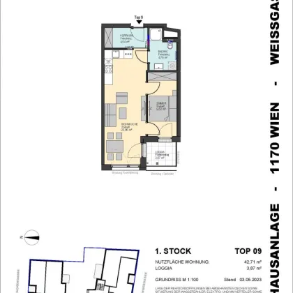 Westseitige 2-Zimmer-Wohnung inkl. Küche - für Anleger geeignet - Bild 2