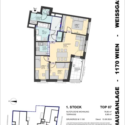 PROVISIONSFREIE Helle süd/westseitige 4-Zimmer-Wohnung mit Terrasse - Bild 2