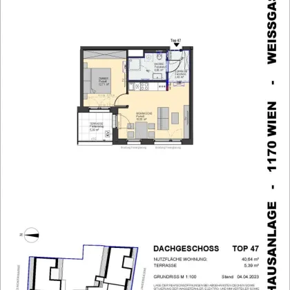 Hübsche 2-Zimmer-Dachgeschoßwohnnung mit Terrasse - Bild 2