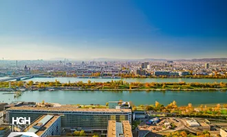 1220 Wien Exklusive Luxus Maisonette im obersten Liftstock mit traumhaftem Ausblick über Wien