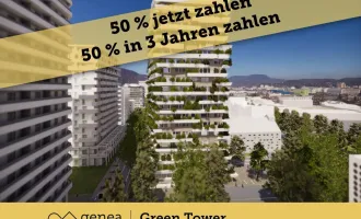 AKTION 50/50 | Modernes Design und ökologischer Mehrwert | Der Green Tower im ökologischen Gewand