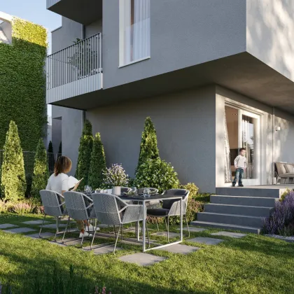 Moderne Erstbezug Neubauwohnung mit Terrasse und Garten an der Alten Donau - Bild 2