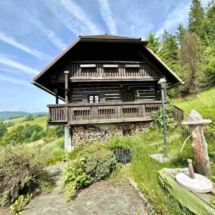 Idyllische Almhütte mit eigener Sauna auf 1.200 Meter Seehöhe mit atemberaubendem Weitblick auf die Koralm in wunderschöner Lage nahe dem Kärntner Klopeiner See - Bild 3