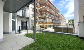 An der neuen U5 | 2-Zimmer Terrassenwohnung mit Garten komplett in den Innenhof gerichtet