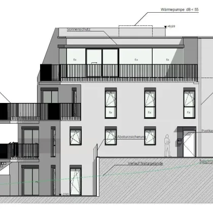 individuell planbare mehrgeschossige Maisonette mit eigenem Lift - Neubau Erstbezug in unmittelbarer Umgebung der Weinberge. - Bild 2