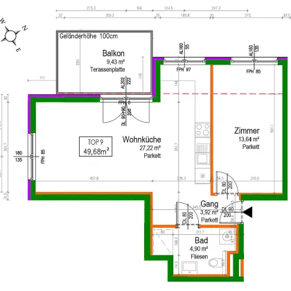 NEU! EXKLUSIV ++16 MODERNE NEUBAUWOHNUNGEN ++ BEZUGSFERTIG ++ IN TOP-LAGE ++ NÄHE U2 ASPERNSTRASSE ++ 10 TIEFGARAGENPLÄTZEN ++ 1220 WIEN - Bild 2