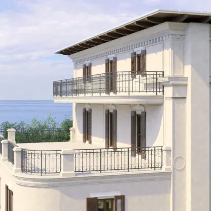 Palazzo Bellavista - Etagenwohnung mit Lift, Terrasse, Meerblick und Pool - Grignano/Trieste - Bild 3