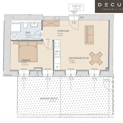 | EXKLUSIVE GARTENWOHNUNGEN | KERNSANIERTES JUGENDSTILHAUS | IM HERZEN MÖDLINGS | ERSTBEZUG - Bild 2