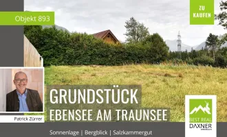 Sonniges, ebenes Grundstück in Ebensee