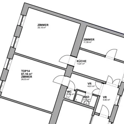 Unbefristet vermietete 3-Zimmer Wohnung in modernisiertem Altbau in 1160 Wien zu verkaufen! - Bild 3