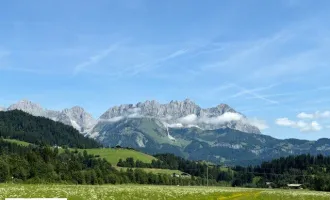 Reith bei Kitzbühel: Baugrundstück mit wunderbarem Kaiser-Blick in absoluter Ruhelage zu verkaufen