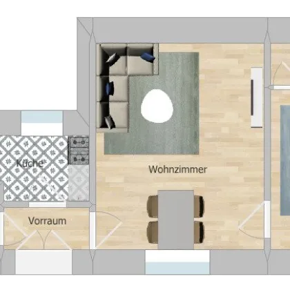 2-Zimmer-Wohnung zur Selbstgestaltung - Bild 3