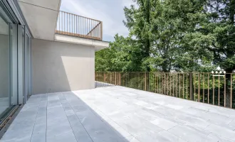 CHIPPERFIELD APARTMENTS: Smartapartment mit weitläufiger Terrasse und Blick ins Grüne