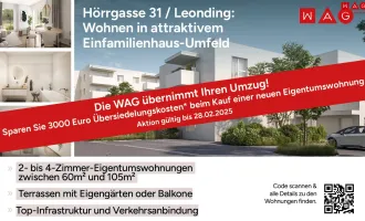 11 Eigentumswohnungen in Leonding/Doppl - Neubau/Erstbezug mit dem unschätzbaren Vorteil, nicht vom Plan kaufen zu müssen - Sie können Ihre neue Wohnung vor dem Kauf erleben!