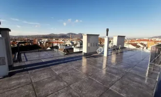 Über den Dächern von Floridsdorf, Dachgeschoss-Maisonette mit traumhaftem Ausblick.