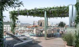 UP IN THE SKY: Weitblick über Wien - Penthouse mit Dachterrasse und Outdoor-Küche