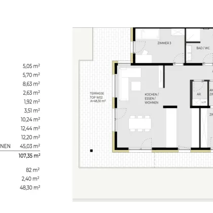 Provisionsfrei: 4-Zimmer-Gartenwohnung (Top W02) - Hatting ROSSKOGEL - Bild 3