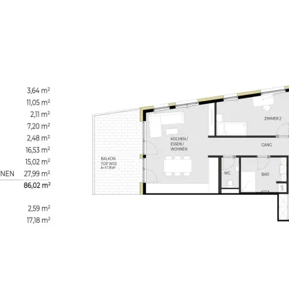 Provisionsfrei: 3-Zimmerwohnung (Top W03) - Hatting ROSSKOGEL - Bild 2