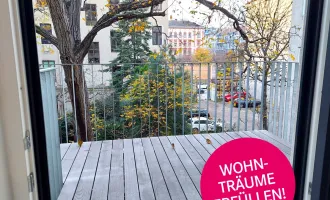 Entspannte Wohnatmosphäre: Wohnung mit Balkon zum Innenhof