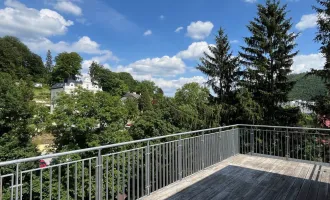 Dachterrassen-Maisonette im Altbau in sensationeller Zentrumslage mit Wienerwald-Blick