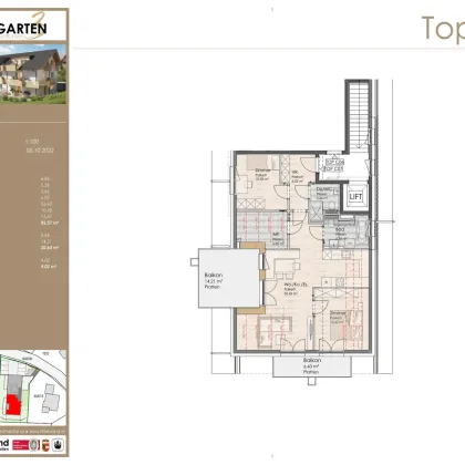 3-Zimmer-Dachgeschosswohnung  / Top C7 - Bild 2