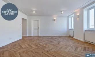 BALKONWOHNUNG im 4. Obergeschoß! Hochwertig sanierter 4-Zimmer-Stilaltbau