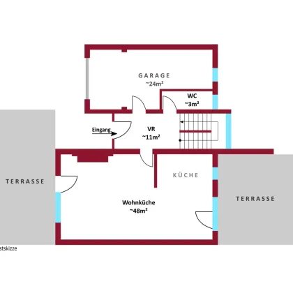 EINFAMILIENHAUS I riesiger Garten I Balkon + Terrassen I Garage I herrliche Ruhelage - Bild 3