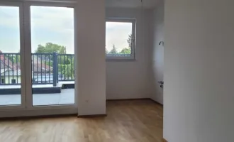 Neue 2 Zimmerwohnung mit großer Terrasse–in der Nähe zum Naturerholungsgebiet Lobau-Provisionsfrei