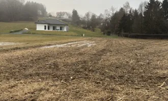 Sonniger Baugrund mit angrenzender Freifläche in ruhiger Lage