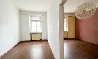 IDEALES SANIERUNGS-PROJEKT -| 56 m² 2-Zimmer-Wohnung im 1. Stockwerk inkl. LIFT | U3 SCHLACHTHAUSGASSE