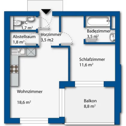 Single- bzw Starterwohnung  - im idyllischen Essling  - auch für Anleger interessant - NEUBAU - ERSTBEZUG - Bild 2