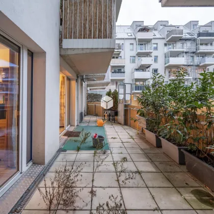 Moderne behindertengerechte Traumwohnung mit großer südseitiger Terrasse, Parkettboden und Passivhaus-Technologie! - Bild 3