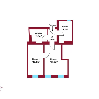 U1 in 5 Minuten erreichbar - Kurzzeitvermietung möglich - Lift im Haus - Zusammenlegung von Wohnungen möglich - Dachgeschoß Ausblick - Bild 3