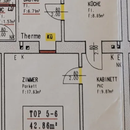 U1 in 5 Minuten erreichbar - Kurzzeitvermietung möglich - Lift im Haus - Zusammenlegung von Wohnungen möglich - Dachgeschoß Ausblick - Bild 3