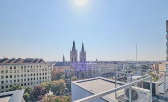 Moderne Dachgeschosswohnung mit atemberaubender Aussicht auf Wien